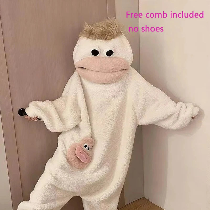 Cartoon Kapuzen-Pyjama Set – Warm & Kuschelig für Kinder