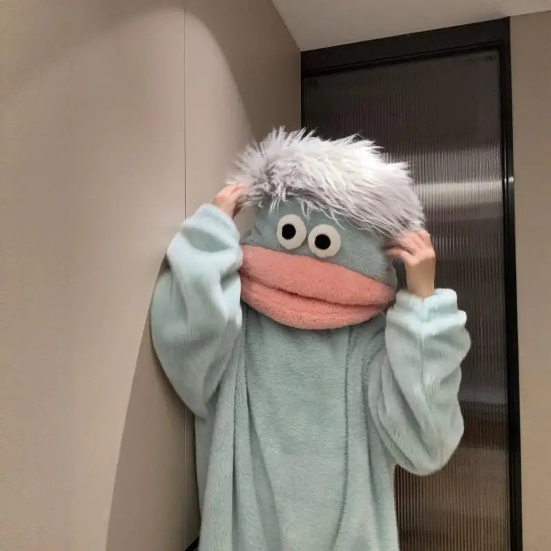 Cartoon Kapuzen-Pyjama Set – Warm & Kuschelig für Kinder