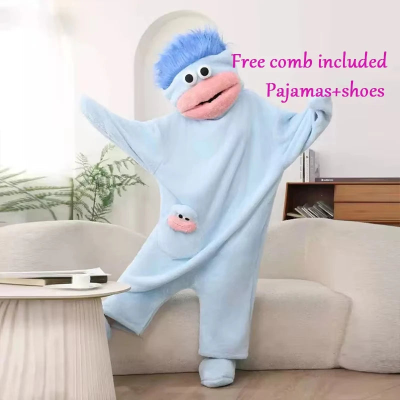 Cartoon Kapuzen-Pyjama Set – Warm & Kuschelig für Kinder