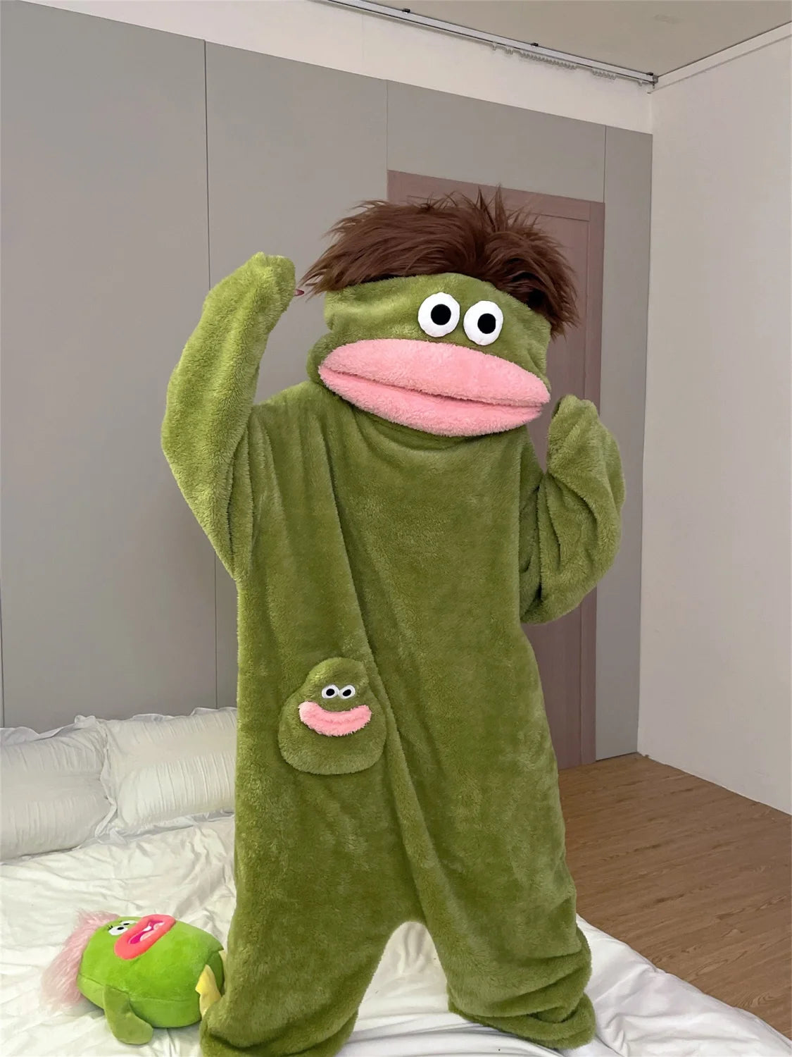 Cartoon Kapuzen-Pyjama Set – Warm & Kuschelig für Kinder