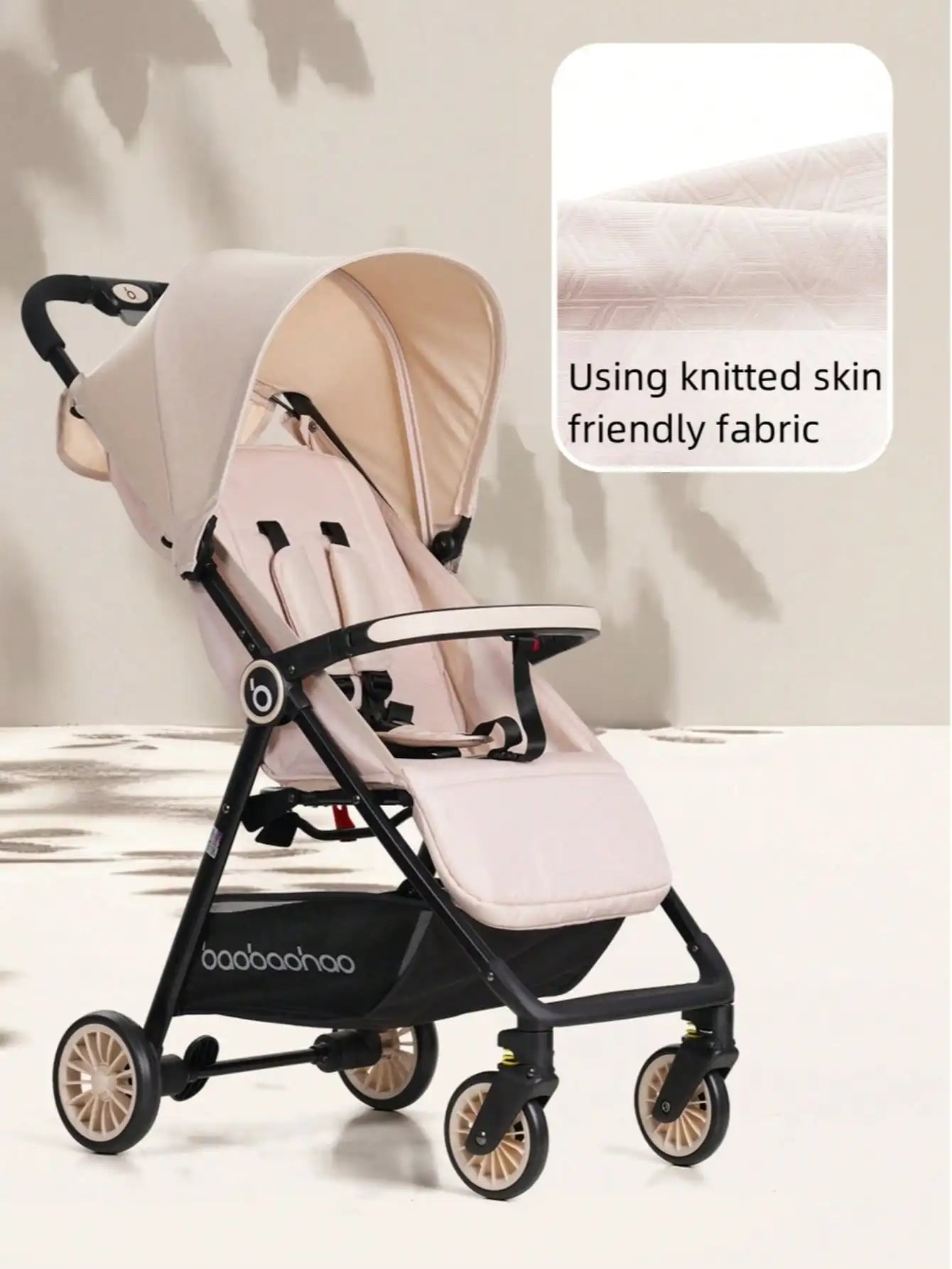 1 Schwarzer Leichtgewicht-Kinderwagen Wiegt Nur 4,7kg Praktisch für Flugzeuge, Züge und Autos, Geeignet für den Heimgebrauch und Geschäftsreisen