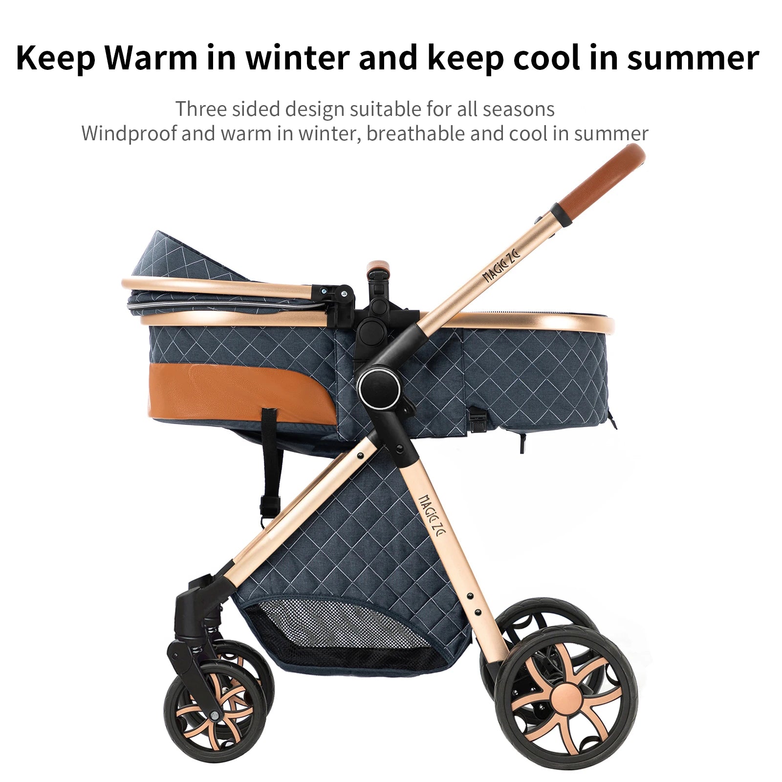 Kinderwagen, 3-in-1, leichter Kinderwagen für Neugeborene, Reisen, faltbar, für Babys, Kinderwagen, Kinderwagen, Babyautositz
