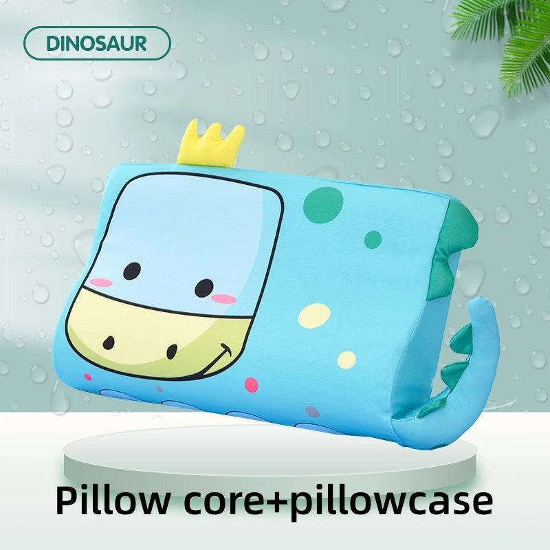 Vier Jahreszeiten Baby Kissen Kleinkind Schaum Bett Kissen Atmungsaktive Langsam Rebound Baby Cartoon Hals Stillkissen Reise Kissen Bettwäsche