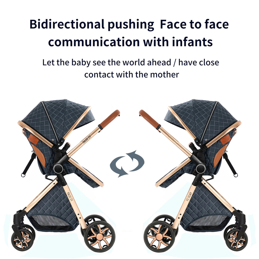 Kinderwagen, 3-in-1, leichter Kinderwagen für Neugeborene, Reisen, faltbar, für Babys, Kinderwagen, Kinderwagen, Babyautositz