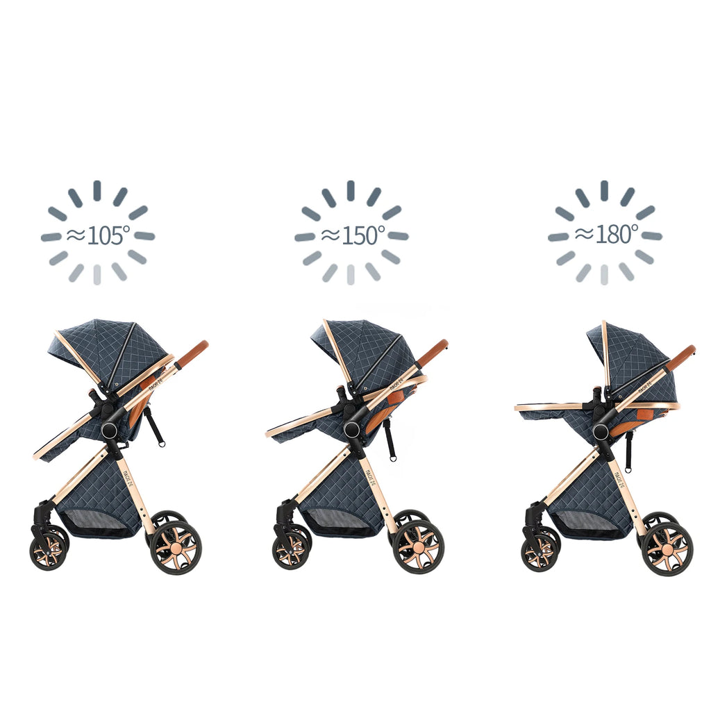 Kinderwagen, 3-in-1, leichter Kinderwagen für Neugeborene, Reisen, faltbar, für Babys, Kinderwagen, Kinderwagen, Babyautositz