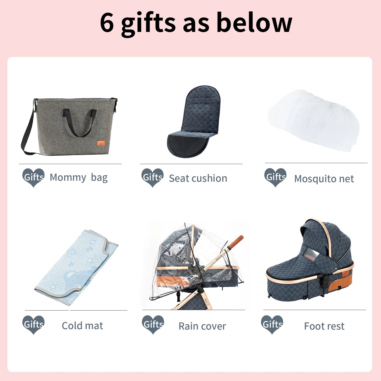 Kinderwagen, 3-in-1, leichter Kinderwagen für Neugeborene, Reisen, faltbar, für Babys, Kinderwagen, Kinderwagen, Babyautositz